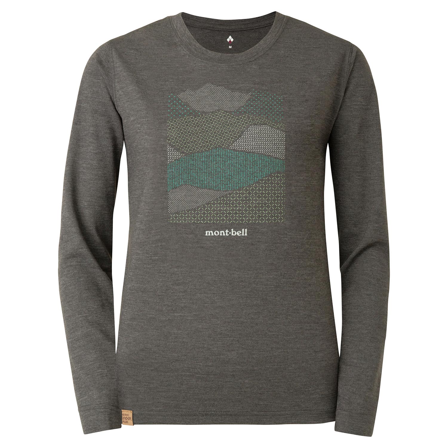 Merino Wool Plus Light T Women's Mountain Collage